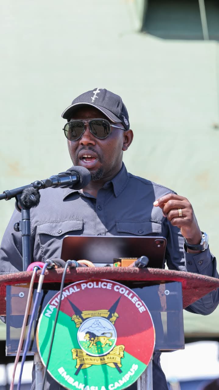 Kipchumba Murkomen in Meru Mutuati Sub-County AP training camp